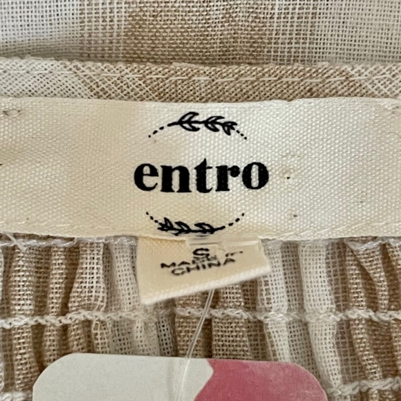 Entro Boho Embroidered Aztec Sleeveless Dress S - Picture 9 of 12